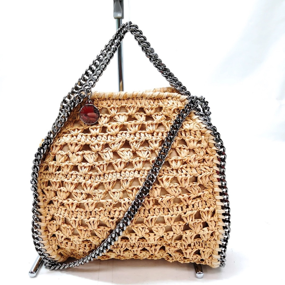 EUC Stella McCartney Raffia Falabella Tiny Tote Bag